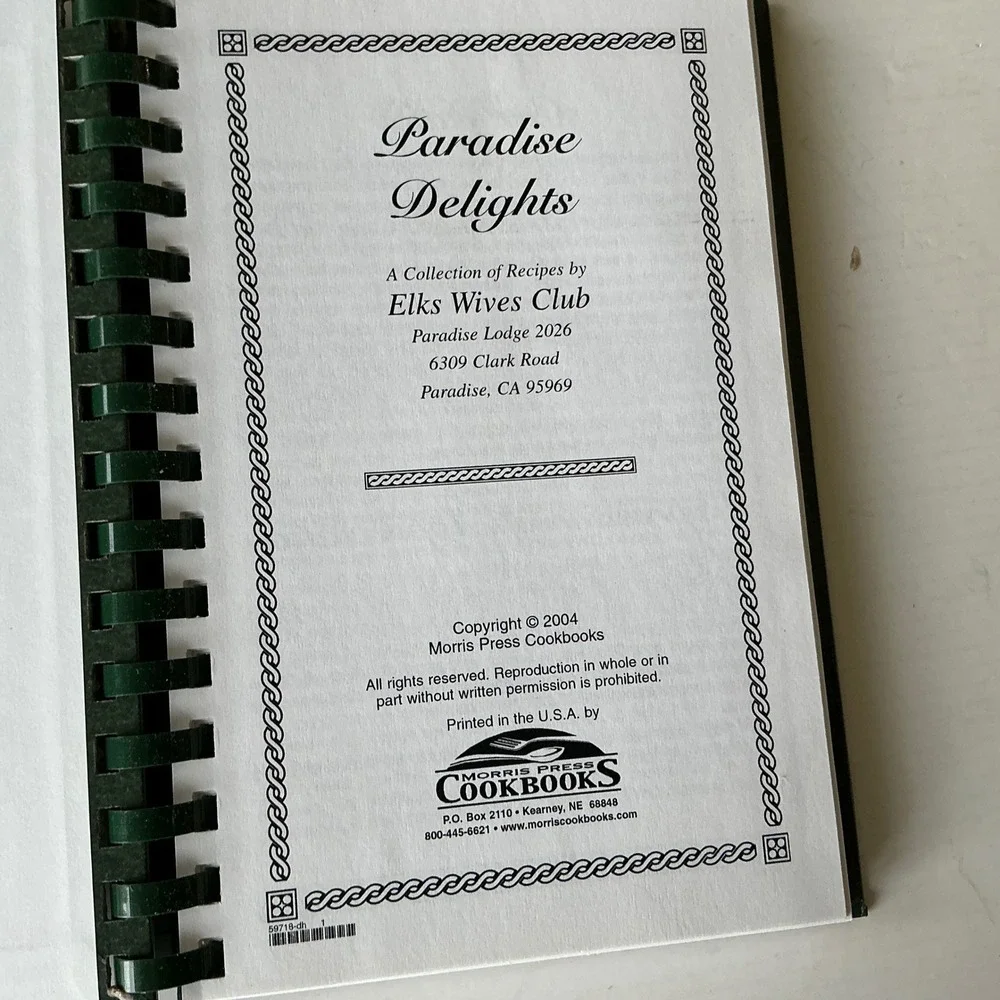 Vintage Community Cookbook Lot 7 Spiral Bound Regional Church Iowa Texas Y2K